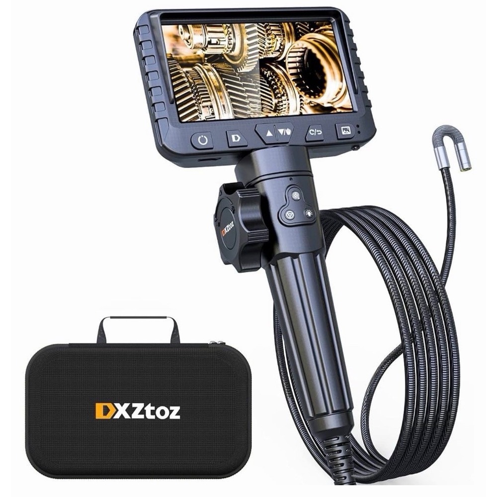 DXZtoz 10FT Articulating Borescope Camera Powers On Blurry Image For Parts